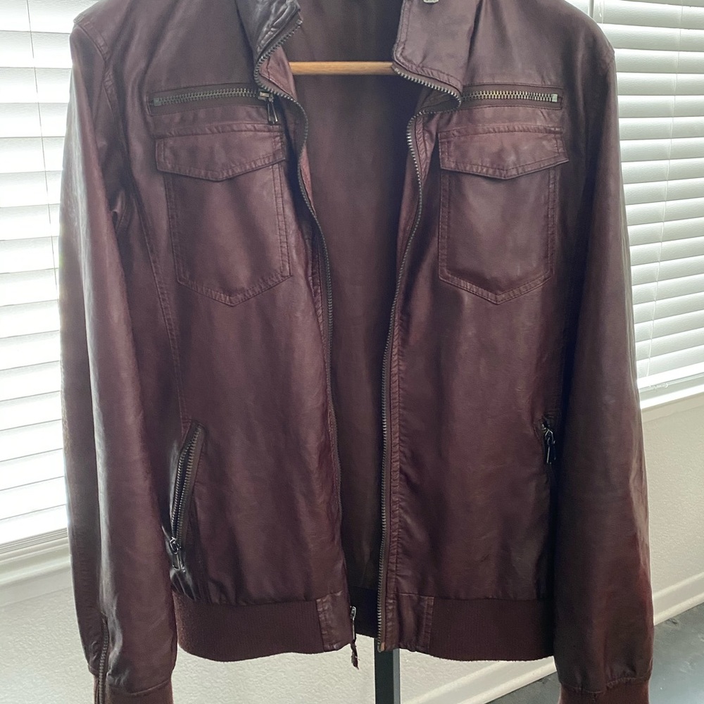 Charles and a Half foux leather jacket - men’s XL